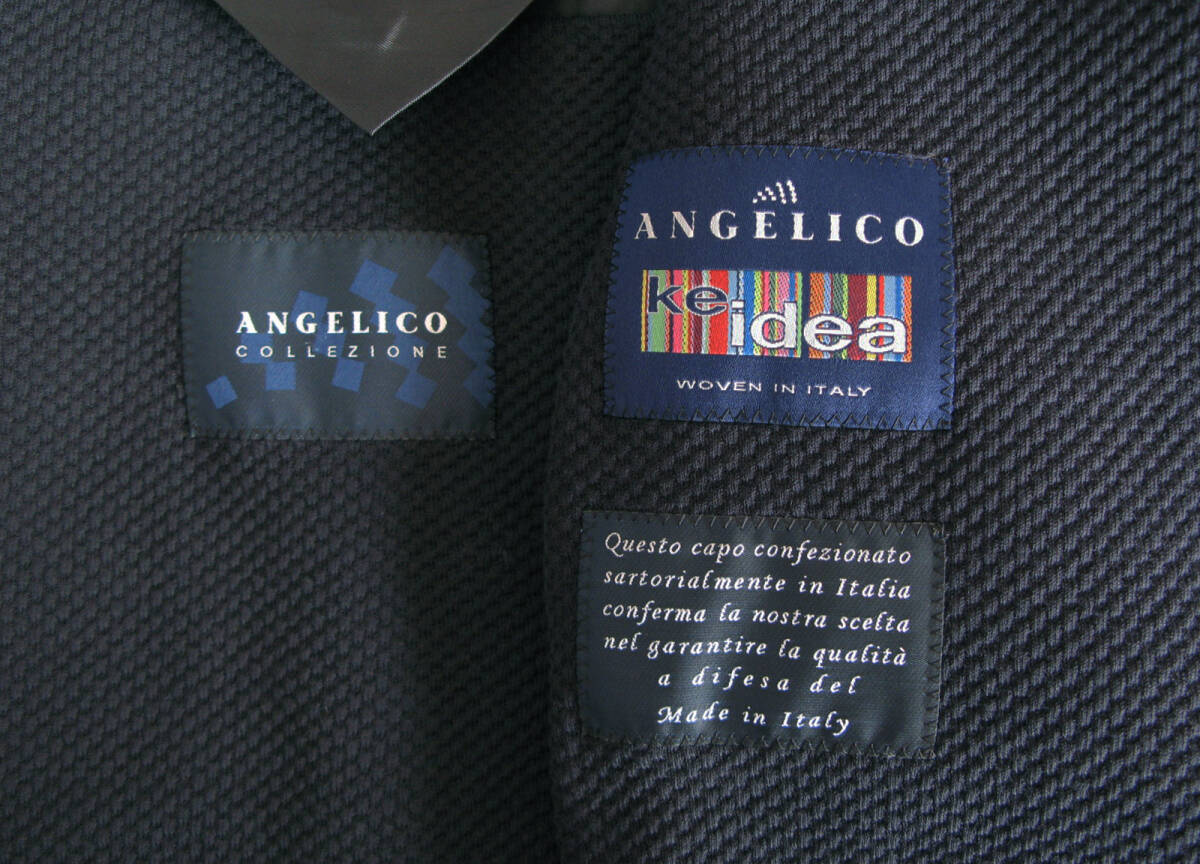 ■ 新品 ■ ANGELICO　イタリア製　2釦 ジャケット　9万6千円 ■ イタリア製 凹凸 織感 素材 ■
