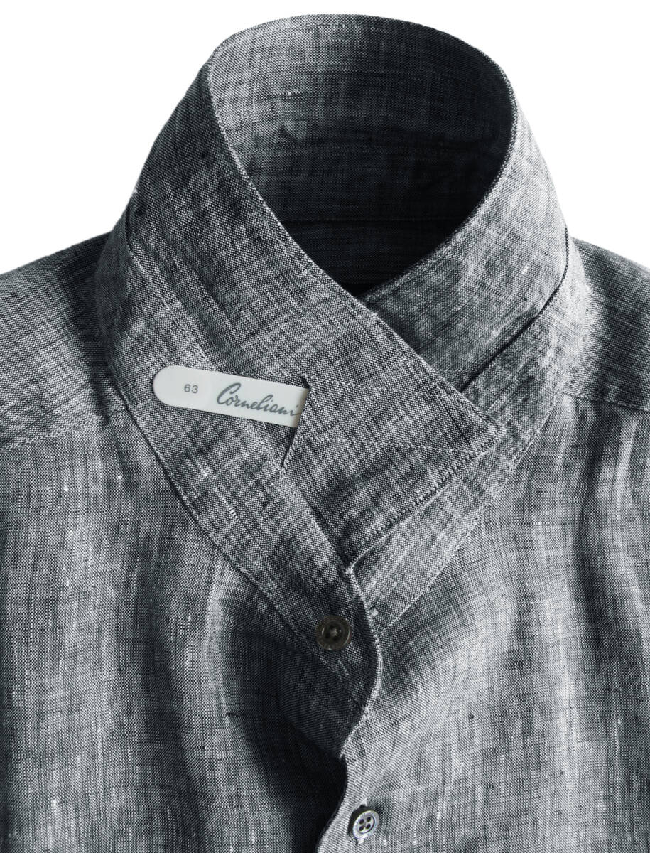 ■ 新品 ■ CORNELIANI　イタリア製　リネン シャツ　4万7千円 ■ 麻 100％ 素材 ■