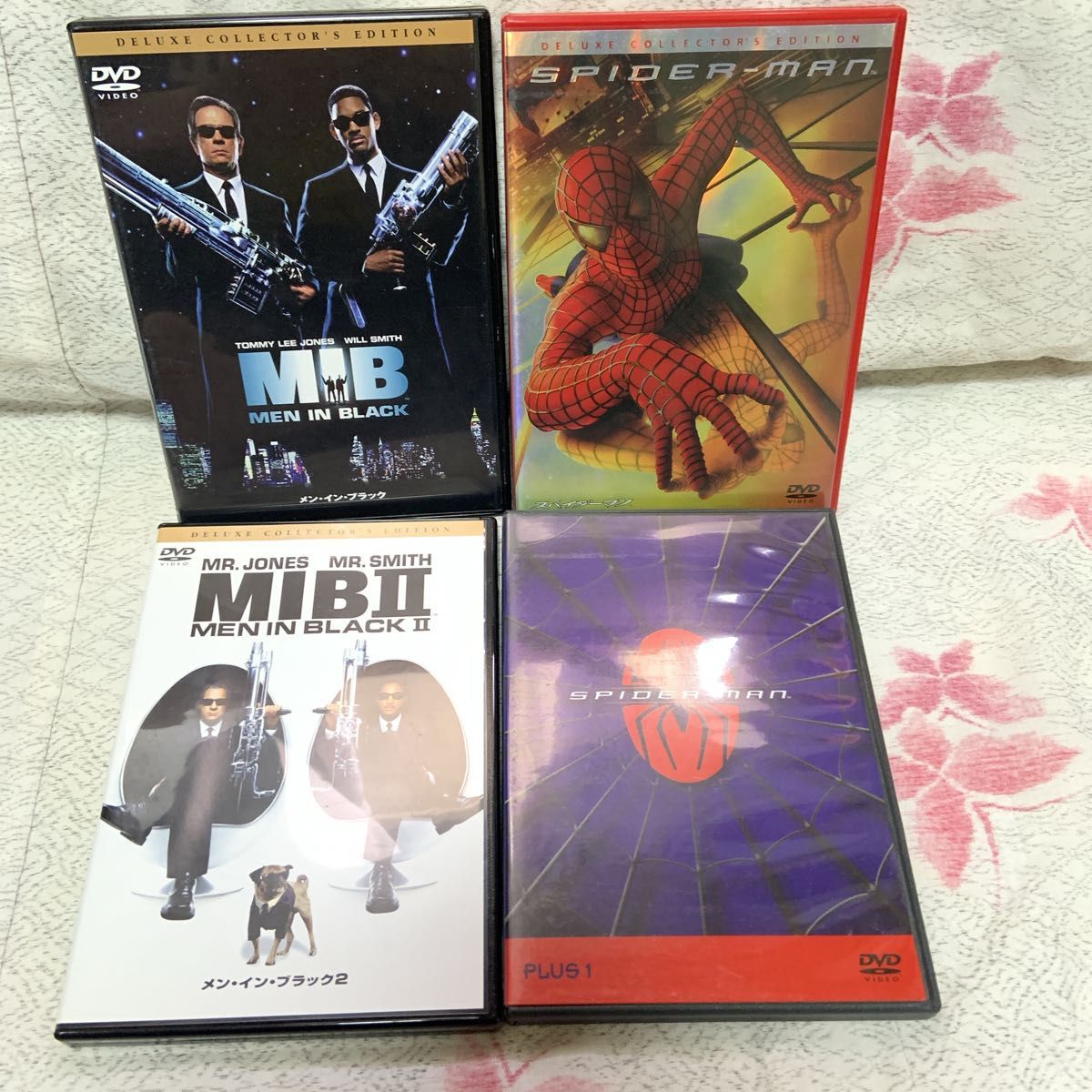 【送料込み】 DVD④本セット(MIB(MEN IN BLACK)スパイダーマン)