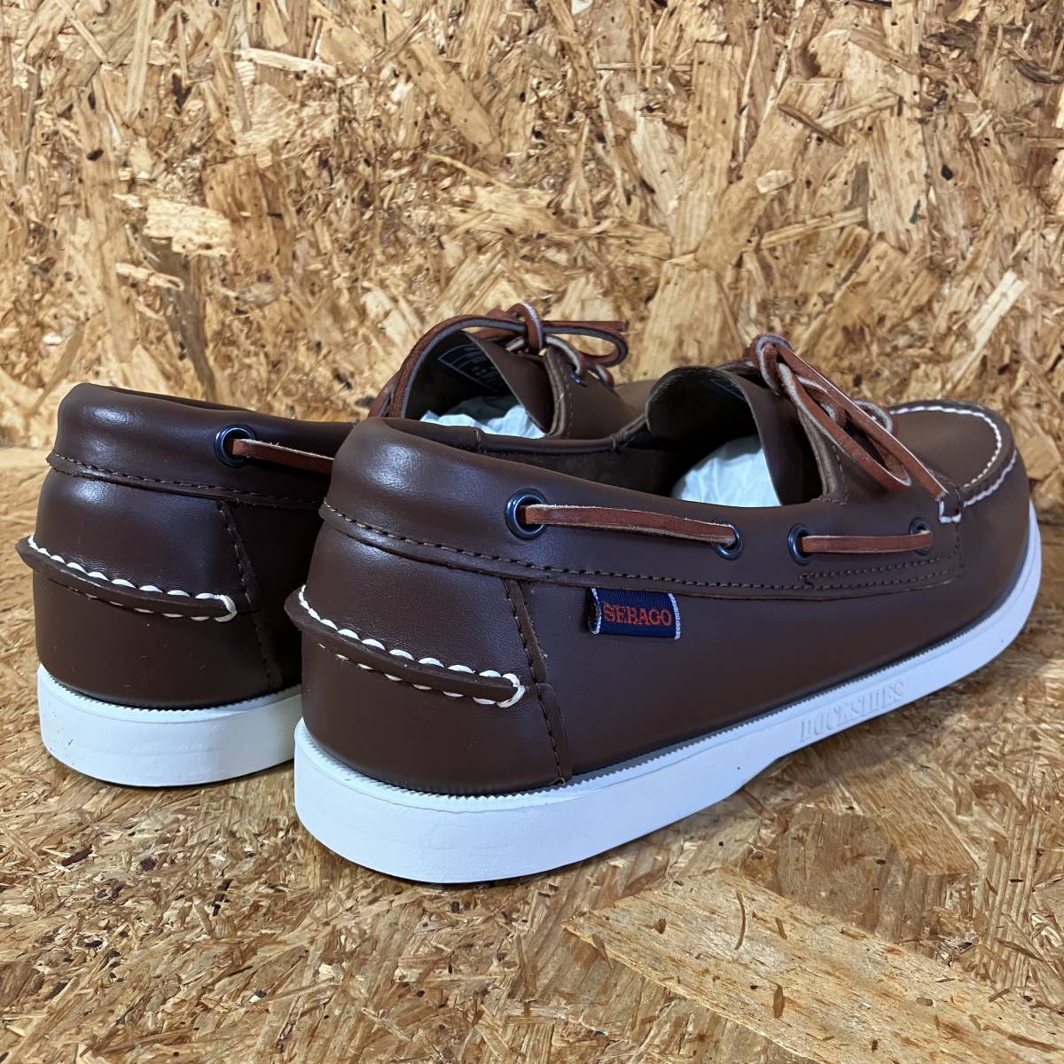 SEBAGO DOCKSIDES US9 27cm US9.5 27.5cm BROWNsebago leather deck shoes SPINNAKER