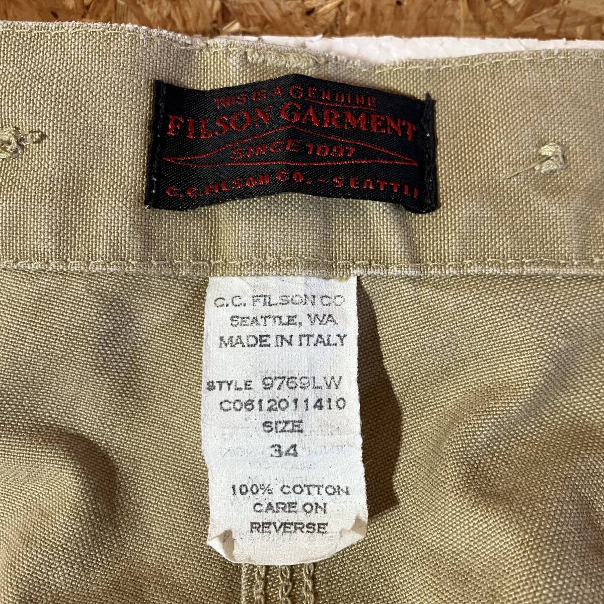 FILSON MADE IN ITALY STYLE 9769LW 34 ダブルニー パンツ FILSON MADE IN ITALY STYLE 9769LW 34 ダブルニー パンツ