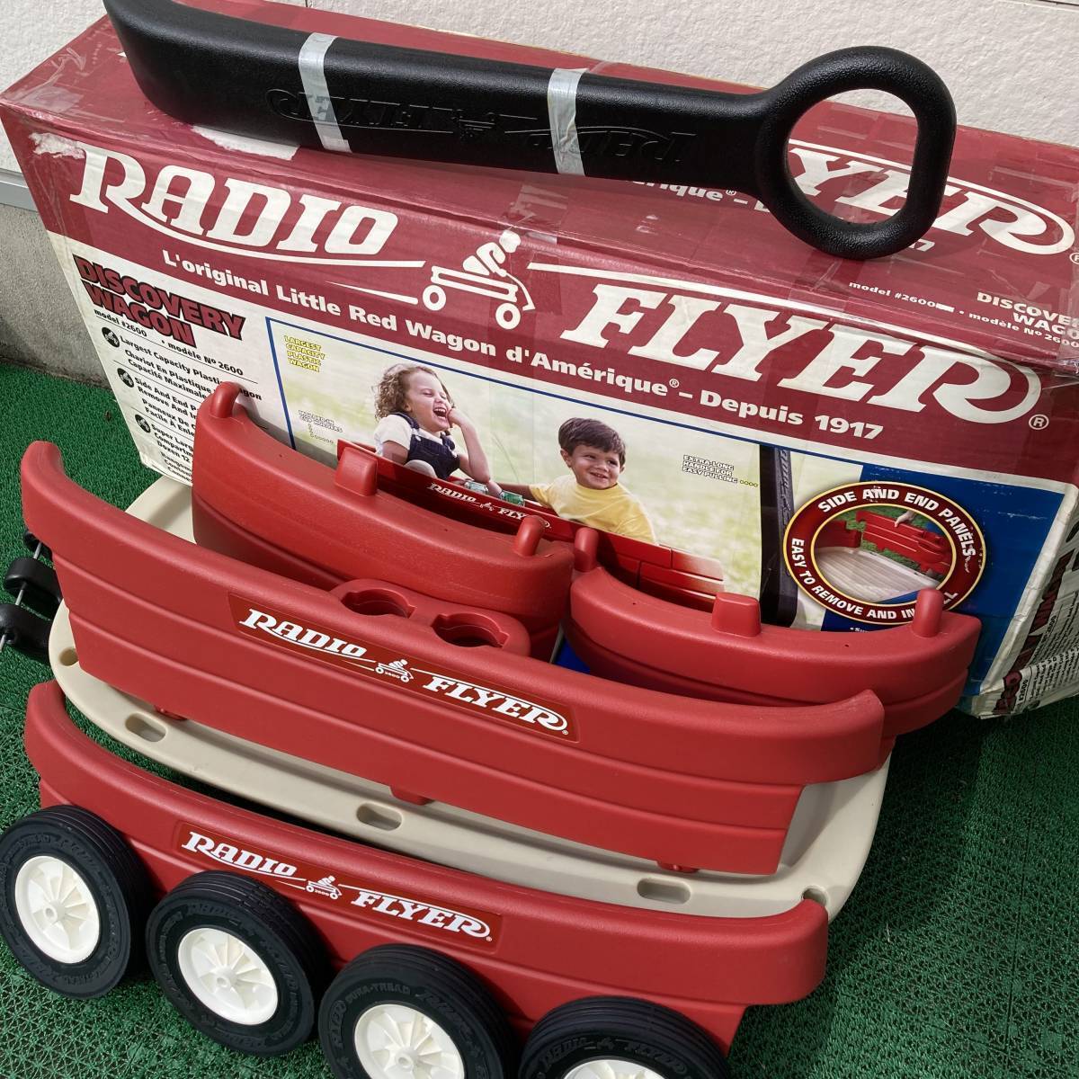 引取限定 Radio Flyer ラジオ フライヤー Discovery Wagon #2600 ディスカバリー ワゴン_画像2