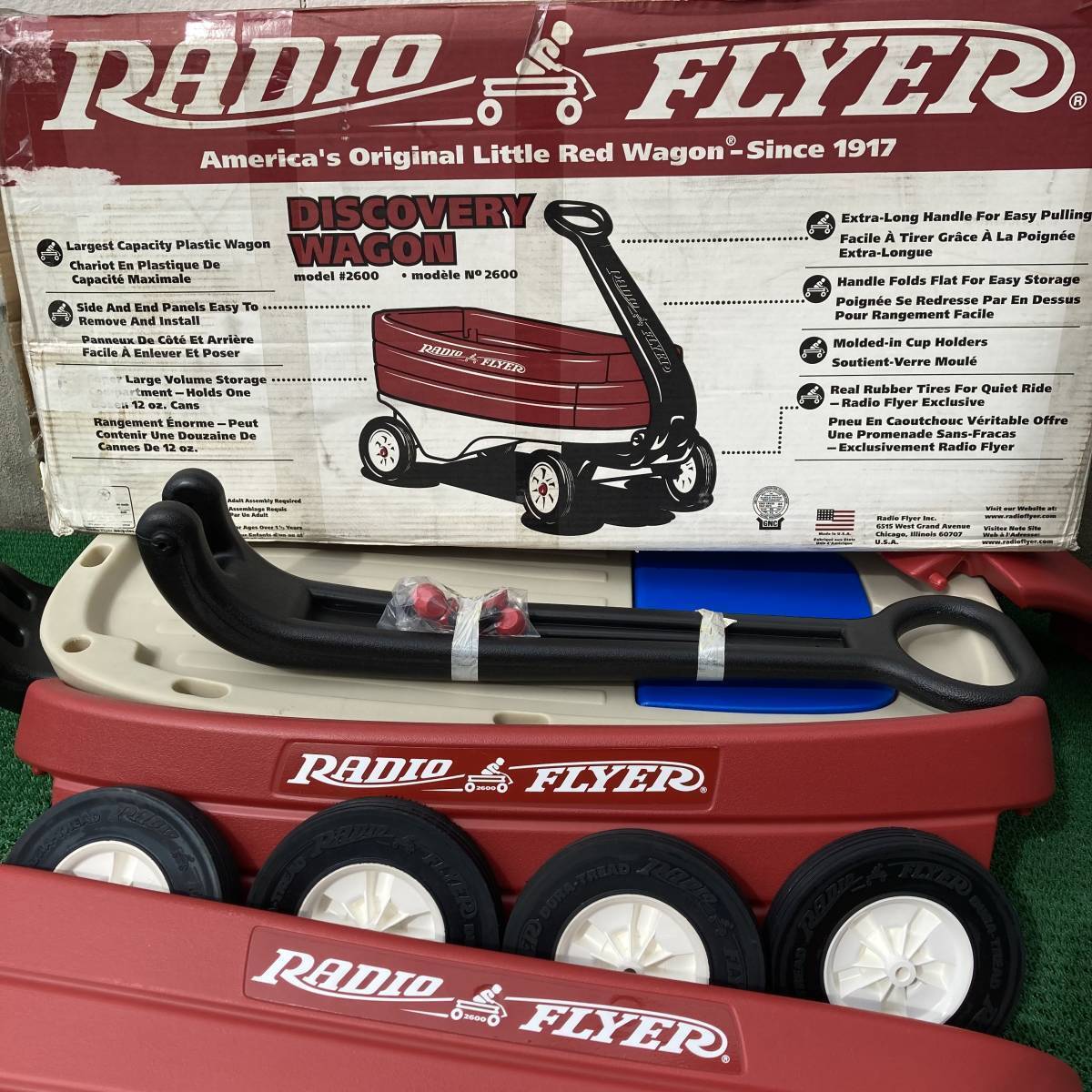 引取限定 Radio Flyer ラジオ フライヤー Discovery Wagon #2600 ディスカバリー ワゴン_画像3