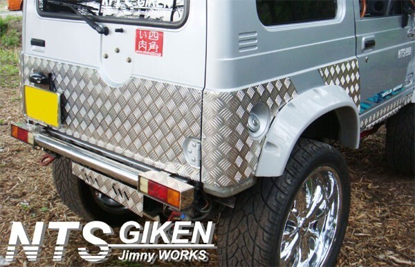 jimny ジムニーバン（ワゴン）用リアコーナーガード SJ30 JA11 JA12 JA22 NTS技研 クロカン ガード NTS技研_画像4