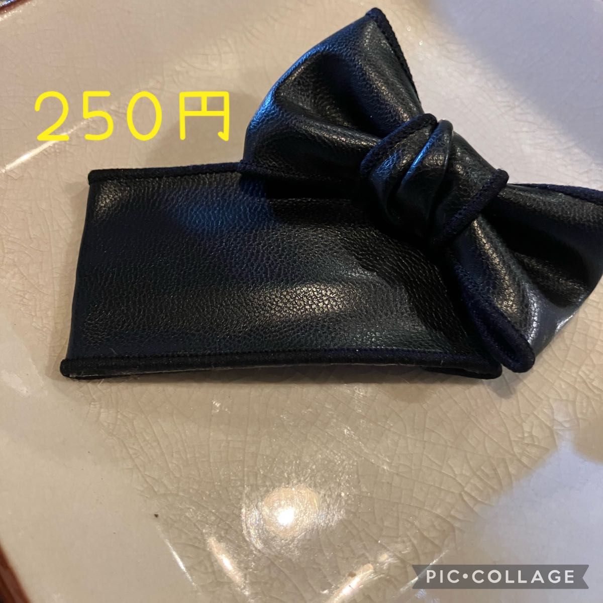 ハンドメイド　フェイクレザーシンプルパッチンピン　1つ２００円〜　大きめパッチンピン　7cm