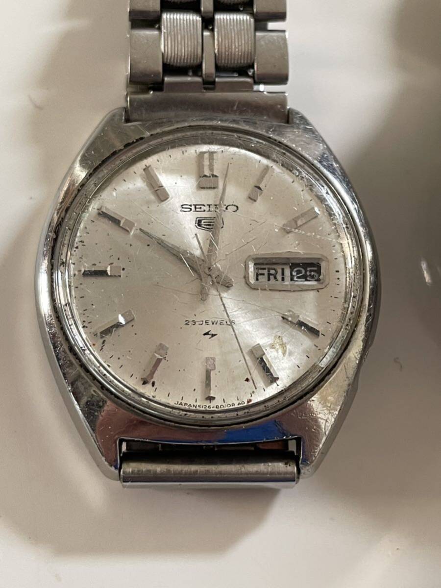 ジャンク品 腕時計 7個セット SEIKO アルマーニ オロビアンコ シチズン など 不動品 動作未確認の画像2