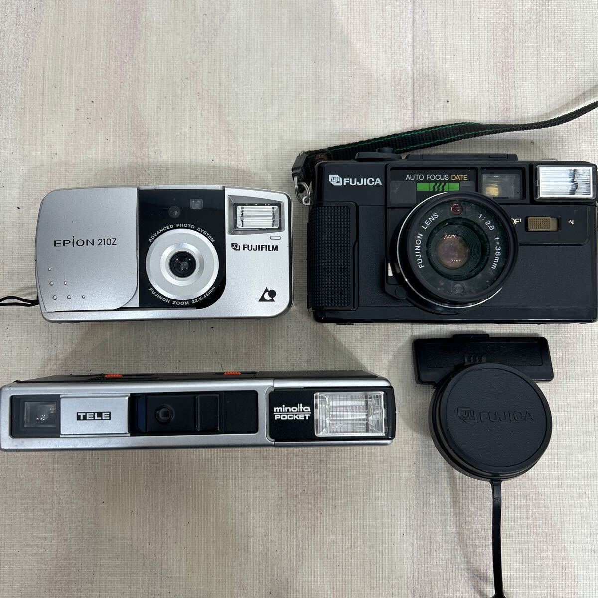 { large amount 15 pcs together } compact camera film camera Olympus FUJI Konica other [ junk ]