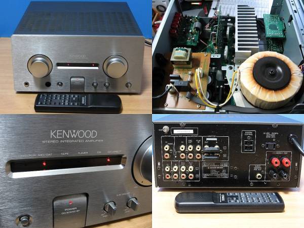 KENWOOD★良品 メンテ済 動作良好★高音質 プリメインアンプ PHONO端子装備★簡易リモコン&取説付★KA-1001G_画像2