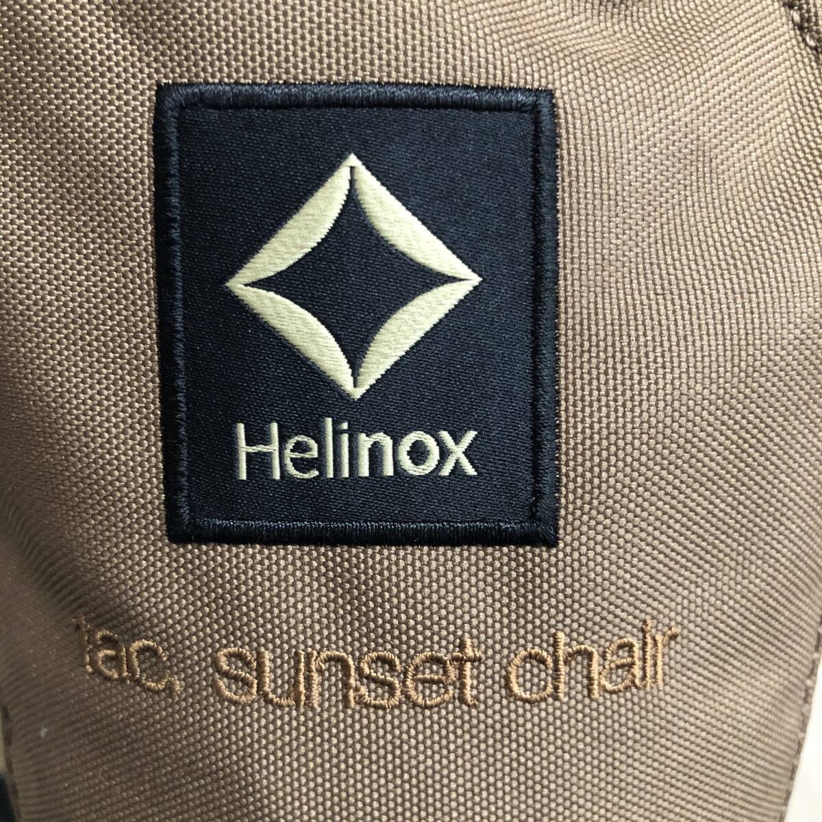 Helinox ヘリノックス Sunset Chair サンセットチェア ベージュ系 キャンプ アウトドア 椅子 コンパクト 保存袋付き 24d菊MZの画像8