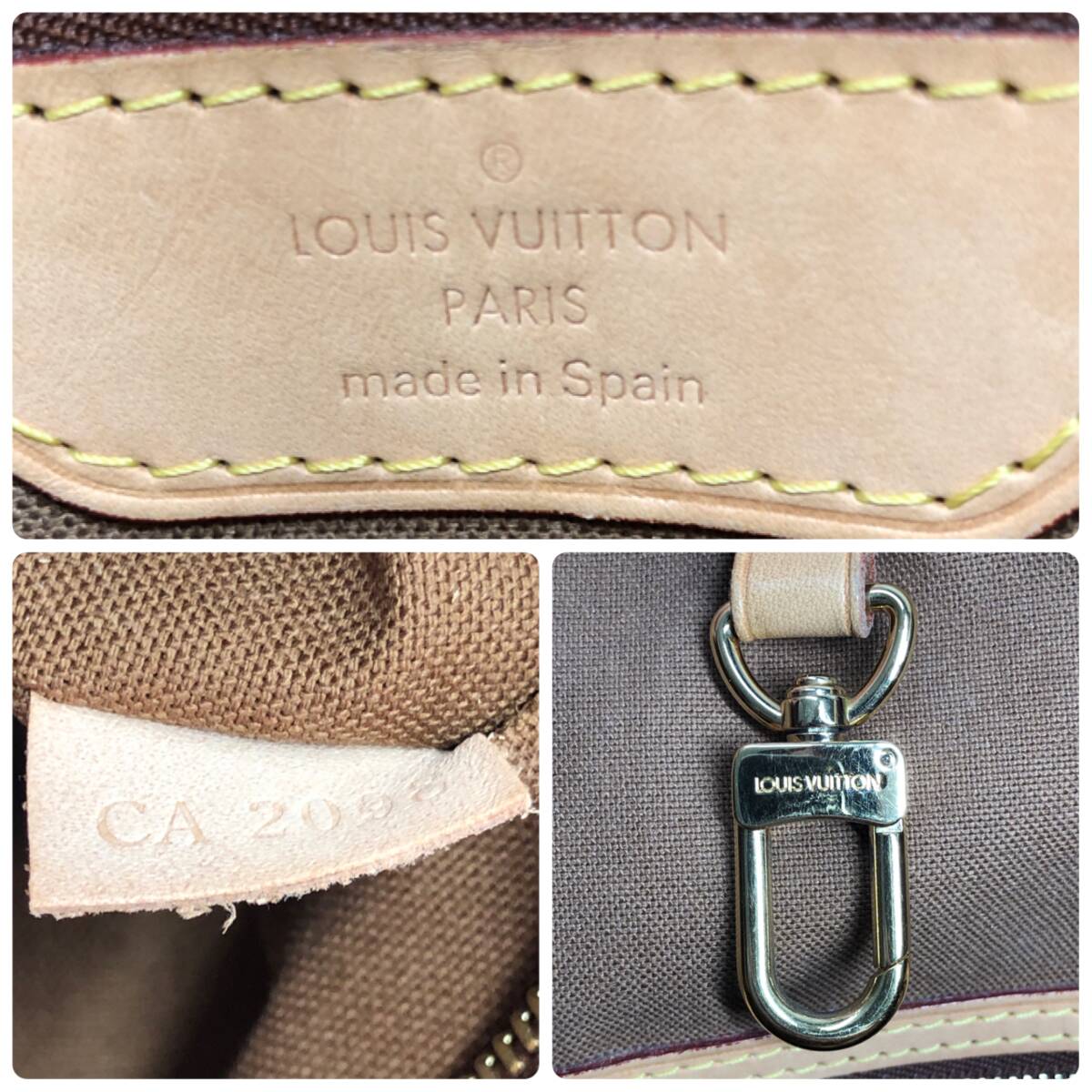 美品 LOUIS VUITTON ルイ ヴィトン モノグラム バティニョール オリゾンタル トートバッグ M51154 鞄 保存袋 24d菊TKの画像9