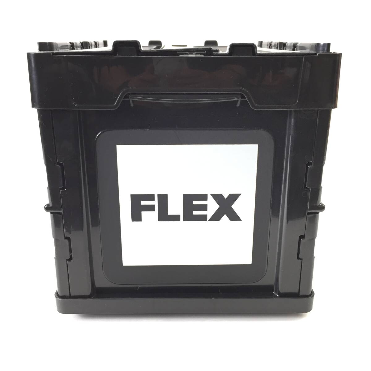 FLEX/フレックス オリジナルコンテナBOX 折りたたみコンテナ ブラック ボックス 収納 24d菊TK①_画像1