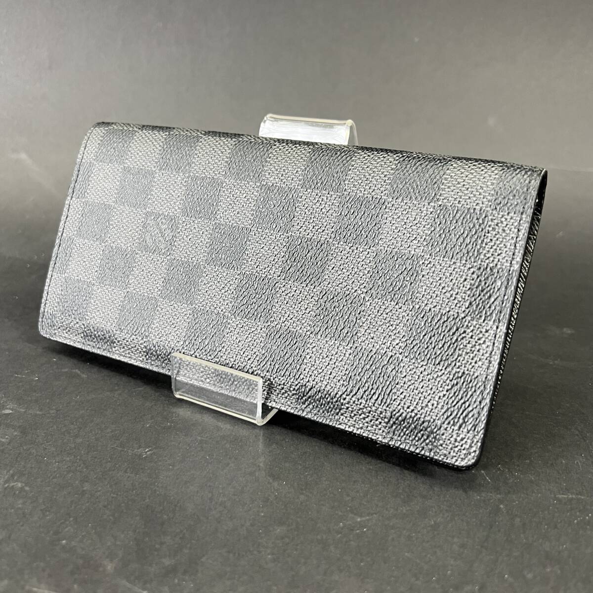 美品 Louis Vuitton ルイヴィトン 長財布 ダミエ グラフィット フランス製 小銭入れ カード入れ ポルトフォイユ 24d菊RH_画像1