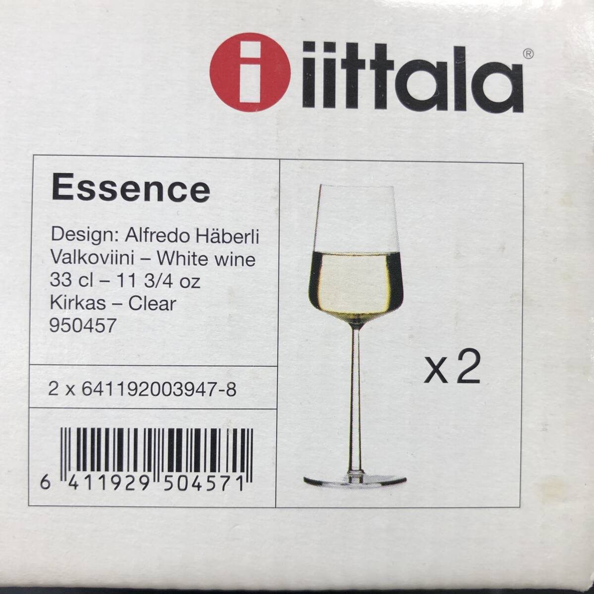 iittala iittala бокал для вина 2 покупатель пара Essence essence с коробкой 24c.E