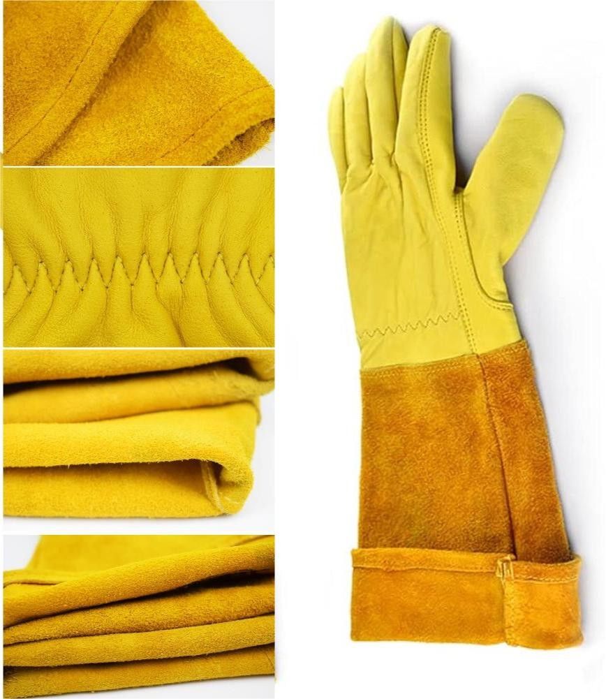 ガーデニング手袋  園芸用手袋　バラ剪定庭作業手袋 穿刺防止 耐久性 柔軟性羊革　XL