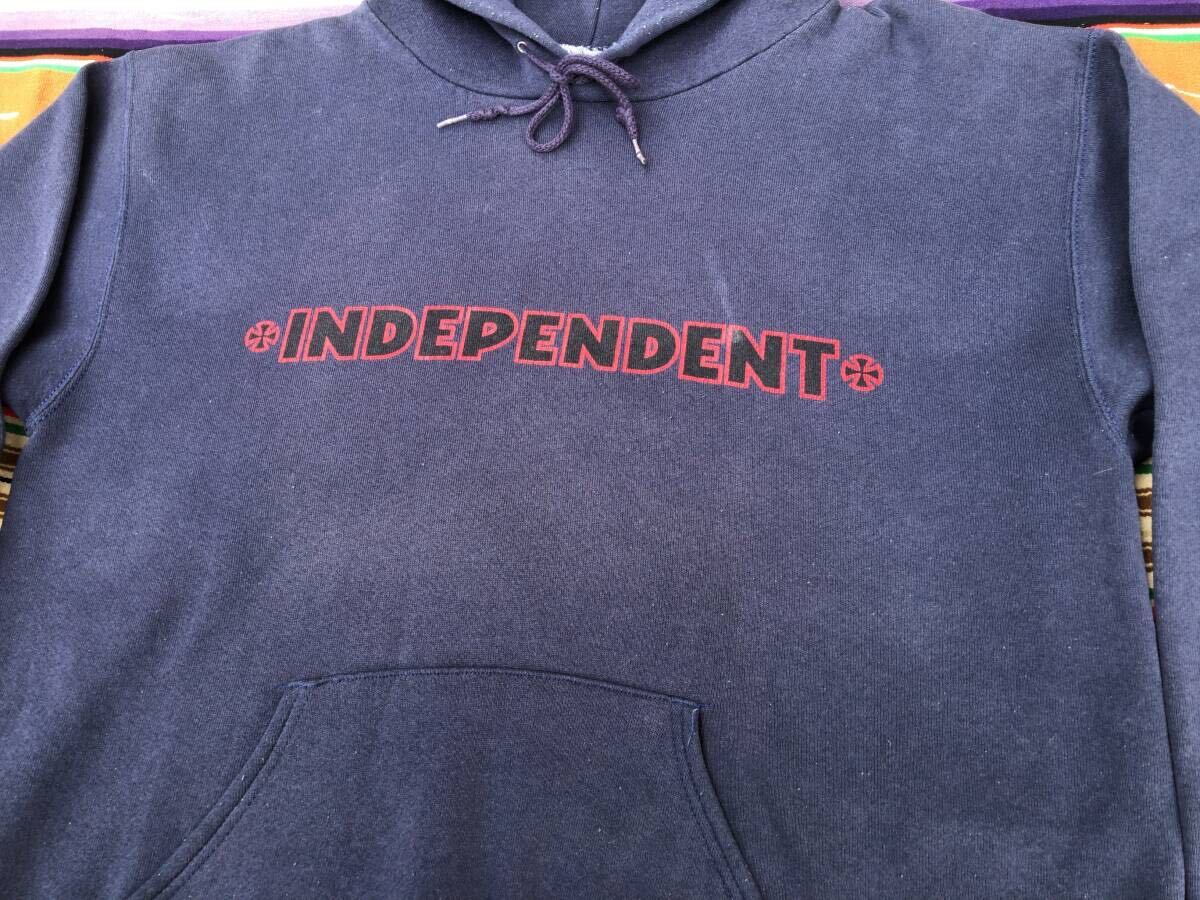 90s【Lee】INDEPENDENT P/O HOODIE★size:L 当時物/インディペンデント/パーカー/90年代/オールドスケート/ビンテージ_画像4