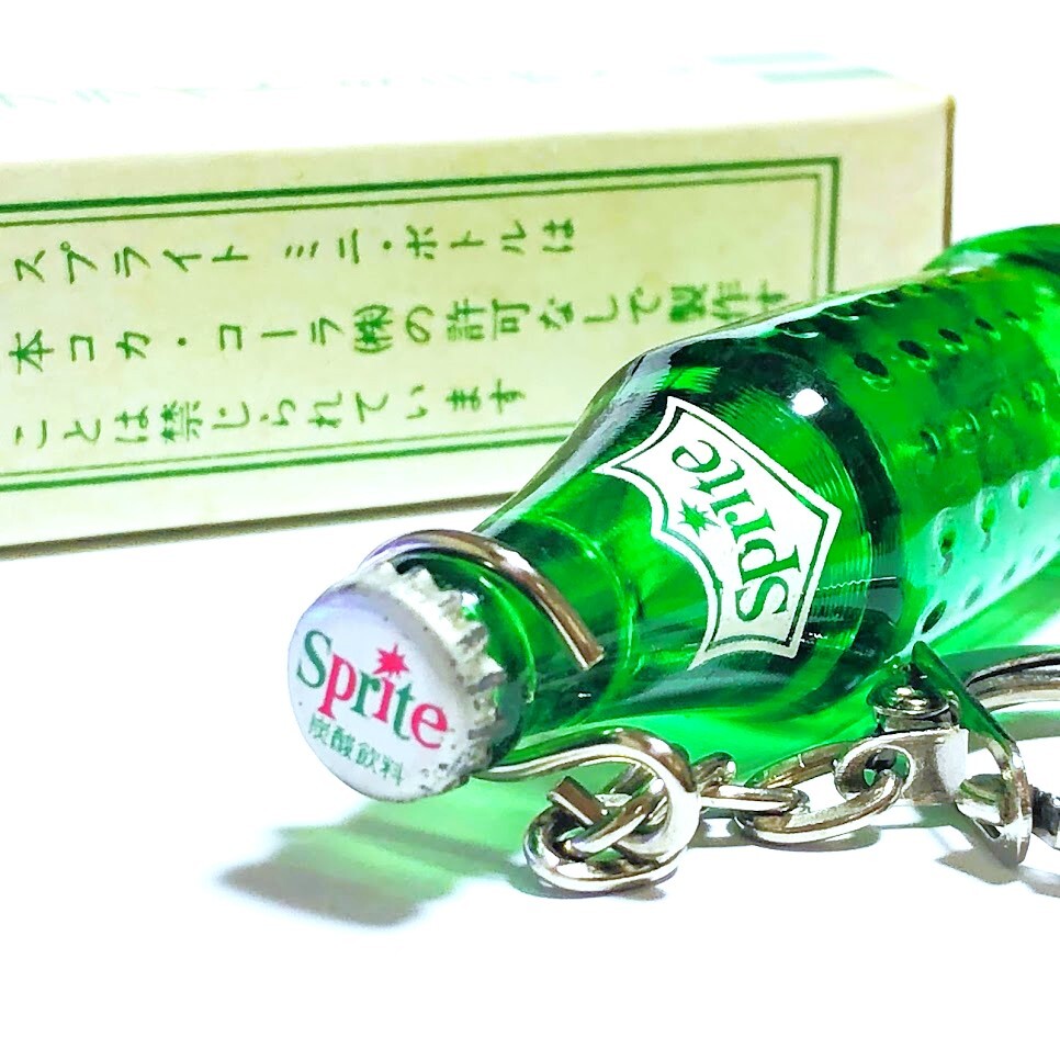  Япония Coca Cola фирма стандартный товар не использовался 1970 годы sprite Mini бутылка брелок для ключа подлинная вещь Showa Retro миниатюра Novelty не продается 