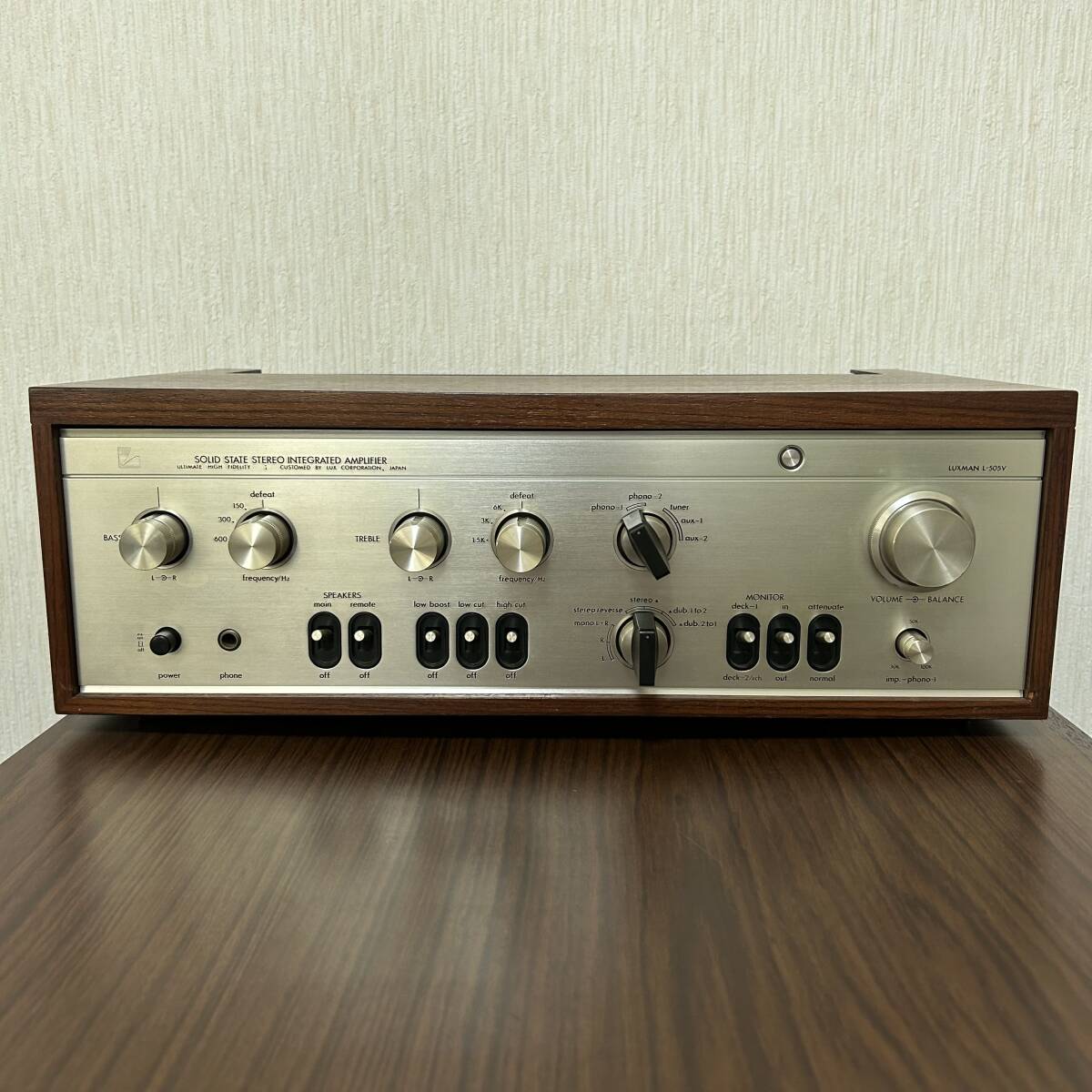 ■LUXMAN ラックスマン L-505V■プリメインアンプ 現状品■_画像1