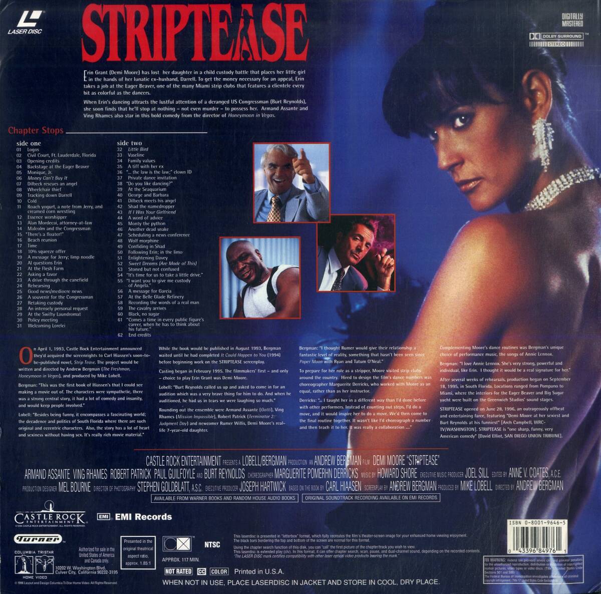 B00181443/LD/デミ・ムーア「Striptease (Deluxe Widescreen)」の画像2