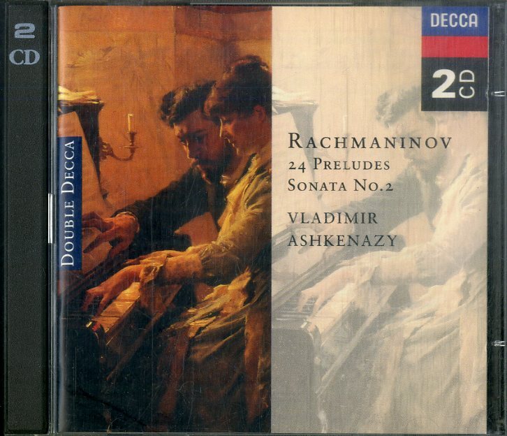 D00161202/CD2枚組/Vladimir Ashkenazy「Rachmaninov/24 Preludes - Sonata No. 2」の画像1