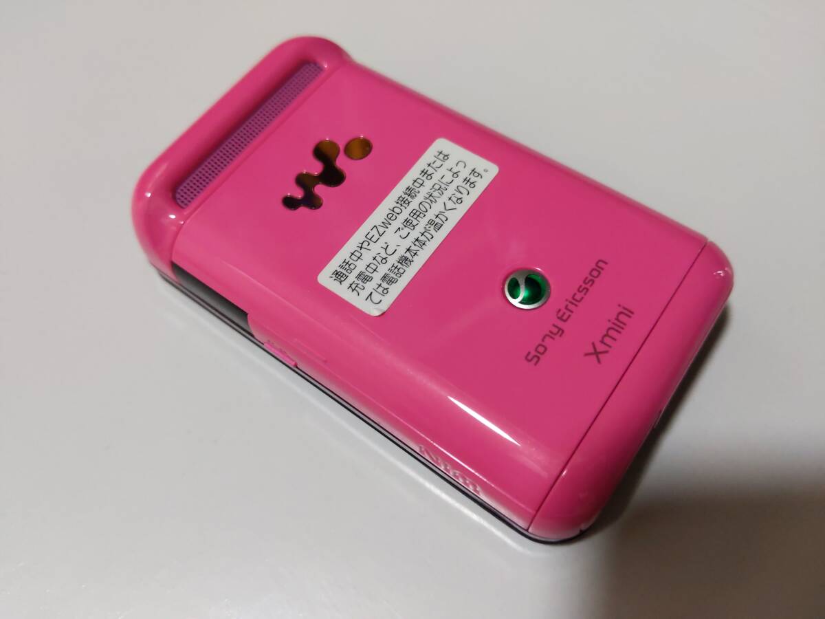 au Walkman Phone Xmini W65S 希少 ウォークマン ガラケー 携帯電話 初期化済み 簡易確認のみ ジャンク きれい 送料無料②_画像3