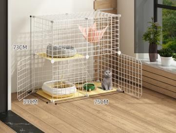 ★【新品】猫ケージ 2段 キャットケージ 猫 猫ハウス　ネコ　組立簡単 ゲージ