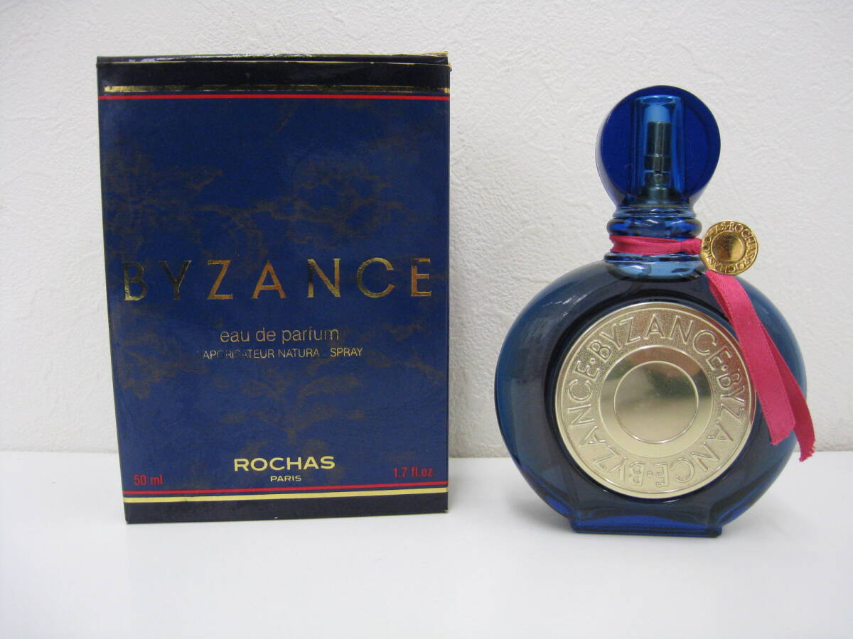 ◆ROCHAS◆ ロシャス BYZANCE ビザーンス eau de parfum 50ml オードパルファム 箱付き ほぼ未使用 保管品の画像1