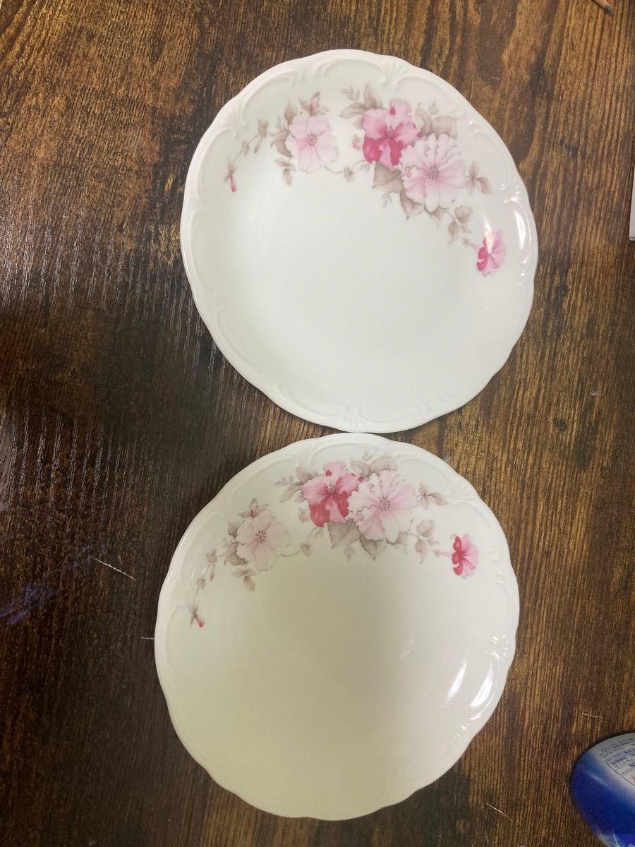 Noritake ノリタケ  小皿　取り皿　2枚 花柄  ピンク