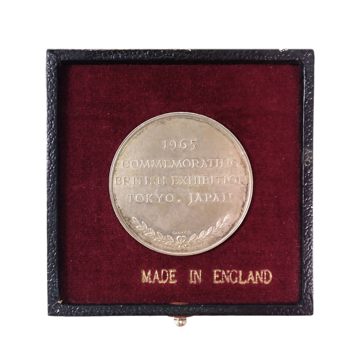 1965年 東京・英国博覧会記念 ブリタニア座像 銀メダル COMMEMORATING BRITISH EXHIBITION 1965 TOKYO JAPAN 当時物_画像4