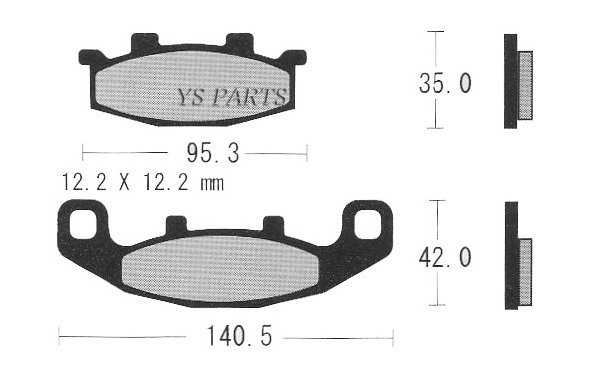 【新品即決】高品質ブレーキパッド/ブレーキパット ZRX400-？/ZRX400？/ZRX400II/ZRX-？/ZRX？/ZRXII/ZRX400【フロント2キャリパー分】_画像2