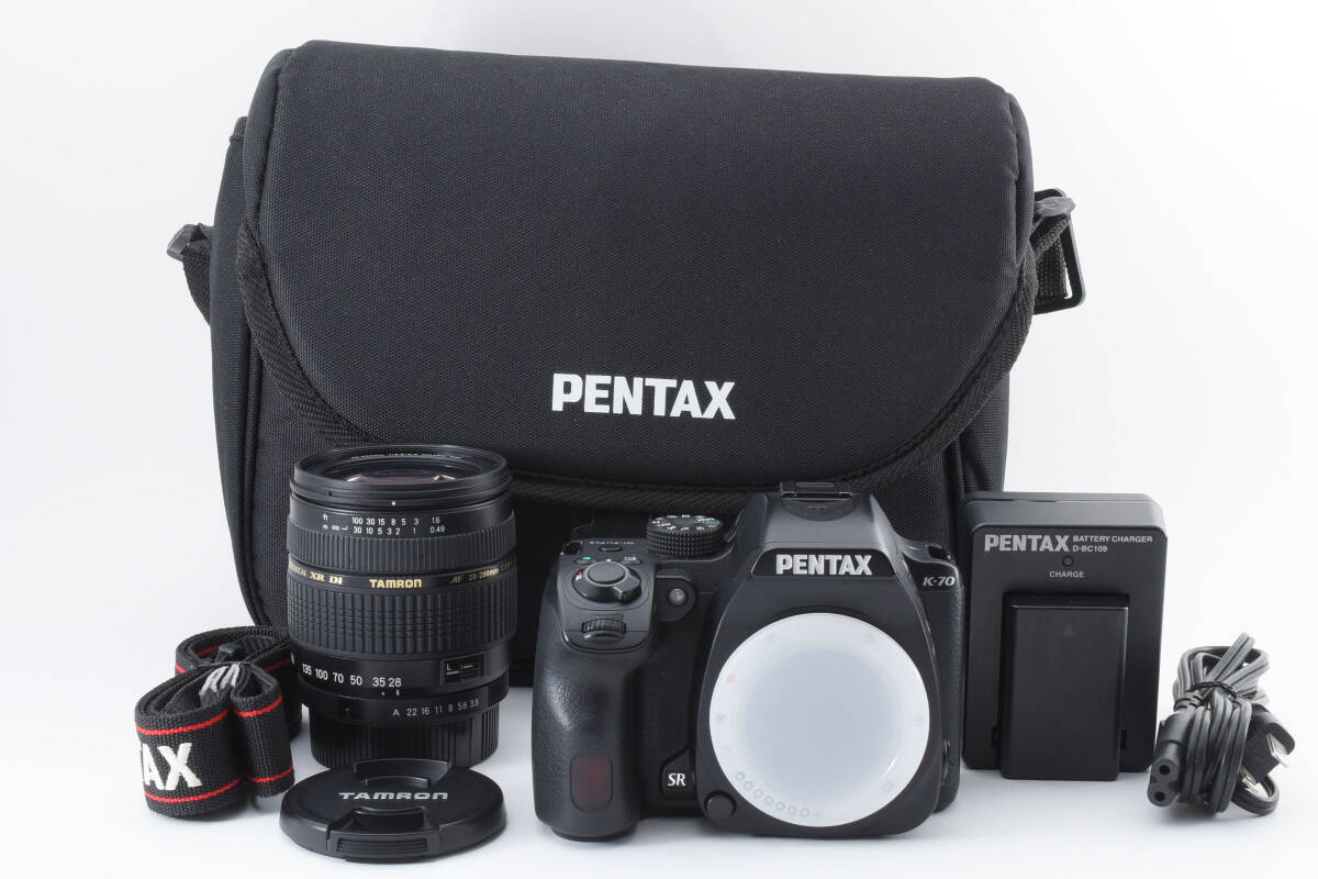 ■ 美品・ショット数9124回 ■ ペンタックス PENTAX K-70 レンズセット 《 純正カメラバック付き 》 A419S42S3DF C493の画像1