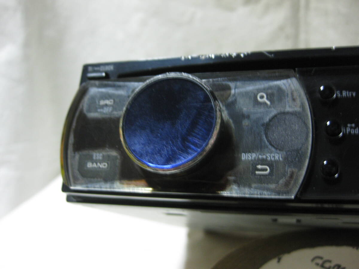 K-2269 Carrozzeria カロッツェリア DEH-P650 MP3 フロント USB AUX 1Dサイズ CDデッキ 故障品の画像3