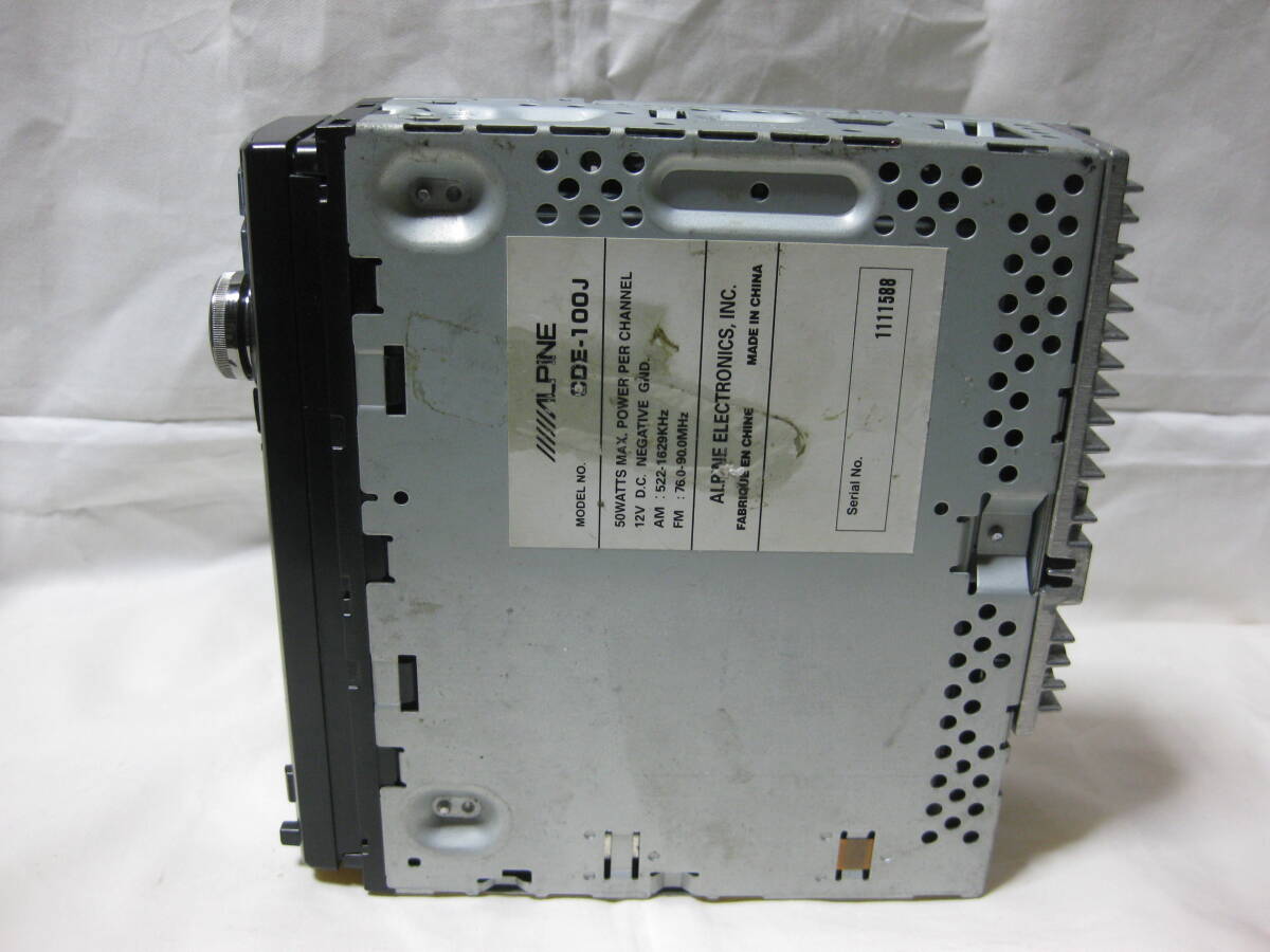 K-2300 ALPINE Alpine CDE-100J MP3 передний AUX 1D размер CD панель неисправность товар 