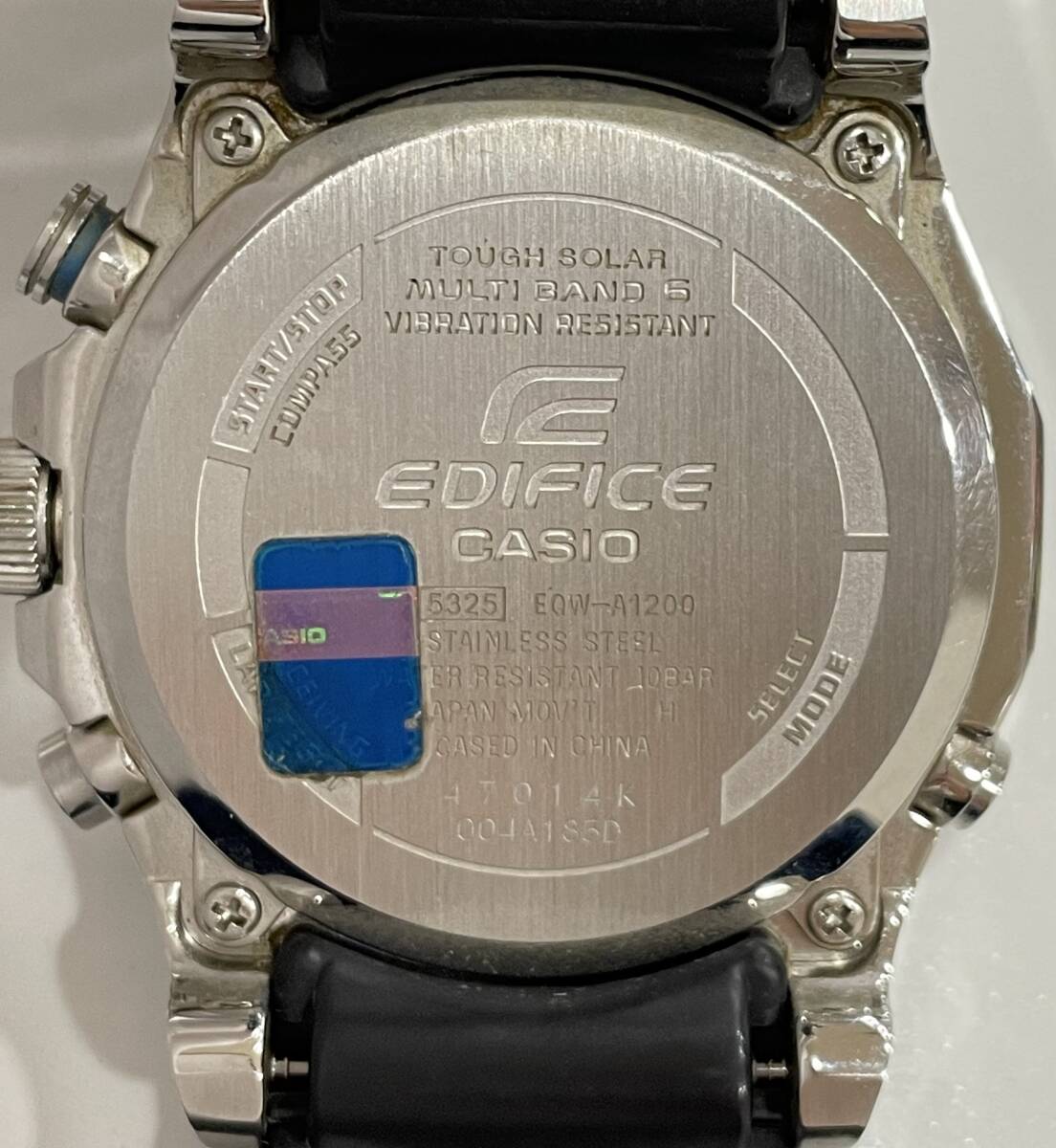 G[20172]CASIO EDIFICE Casio Edifice EQW-A1200 wristwatch Tough Solar box attaching 