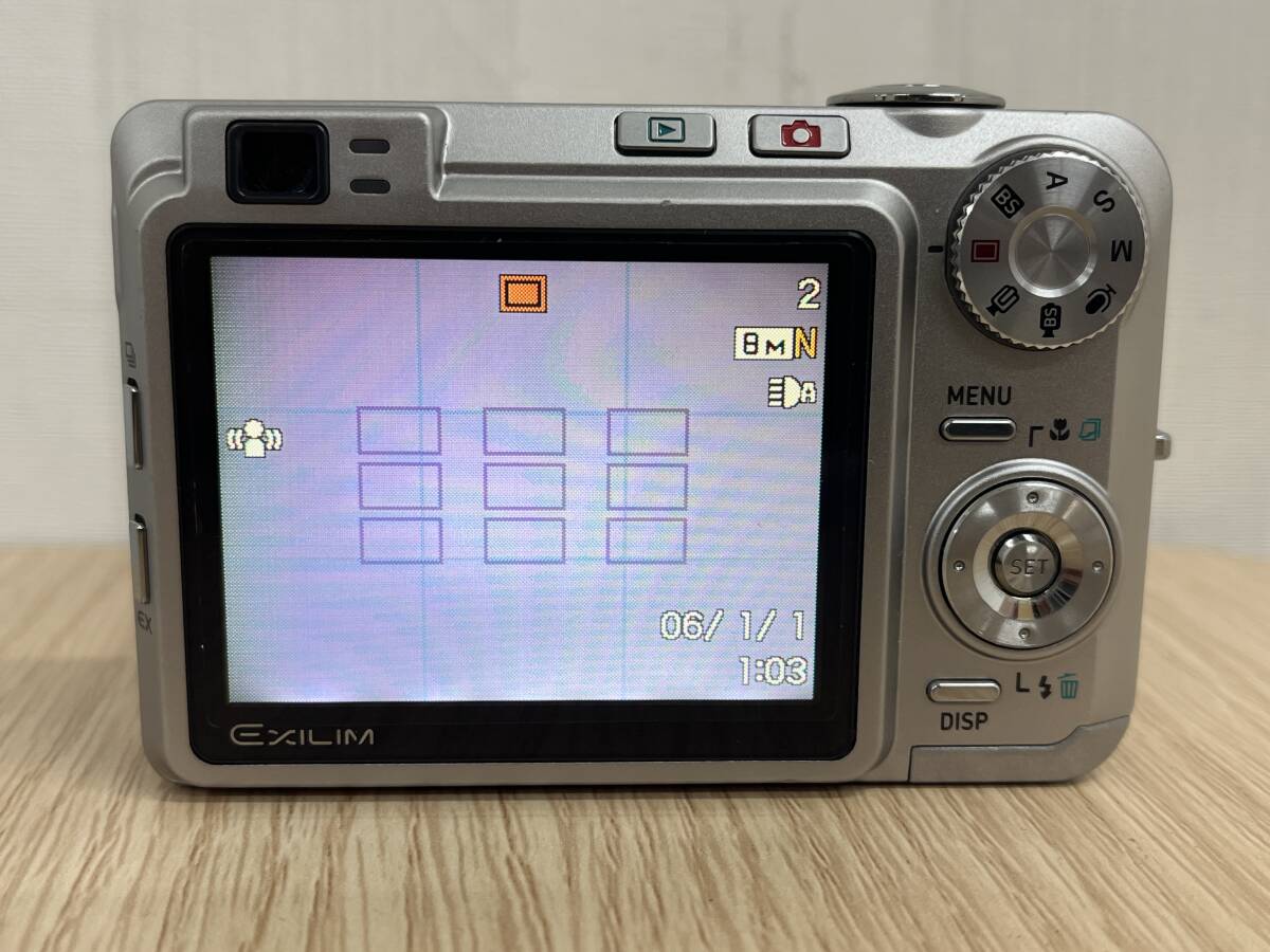 長「15603」CASIO コンパクト デジタル カメラ EXILIM 本体 EX-Z850 シルバー 充電器 取説 箱付き デジカメ エクシリム カシオの画像3