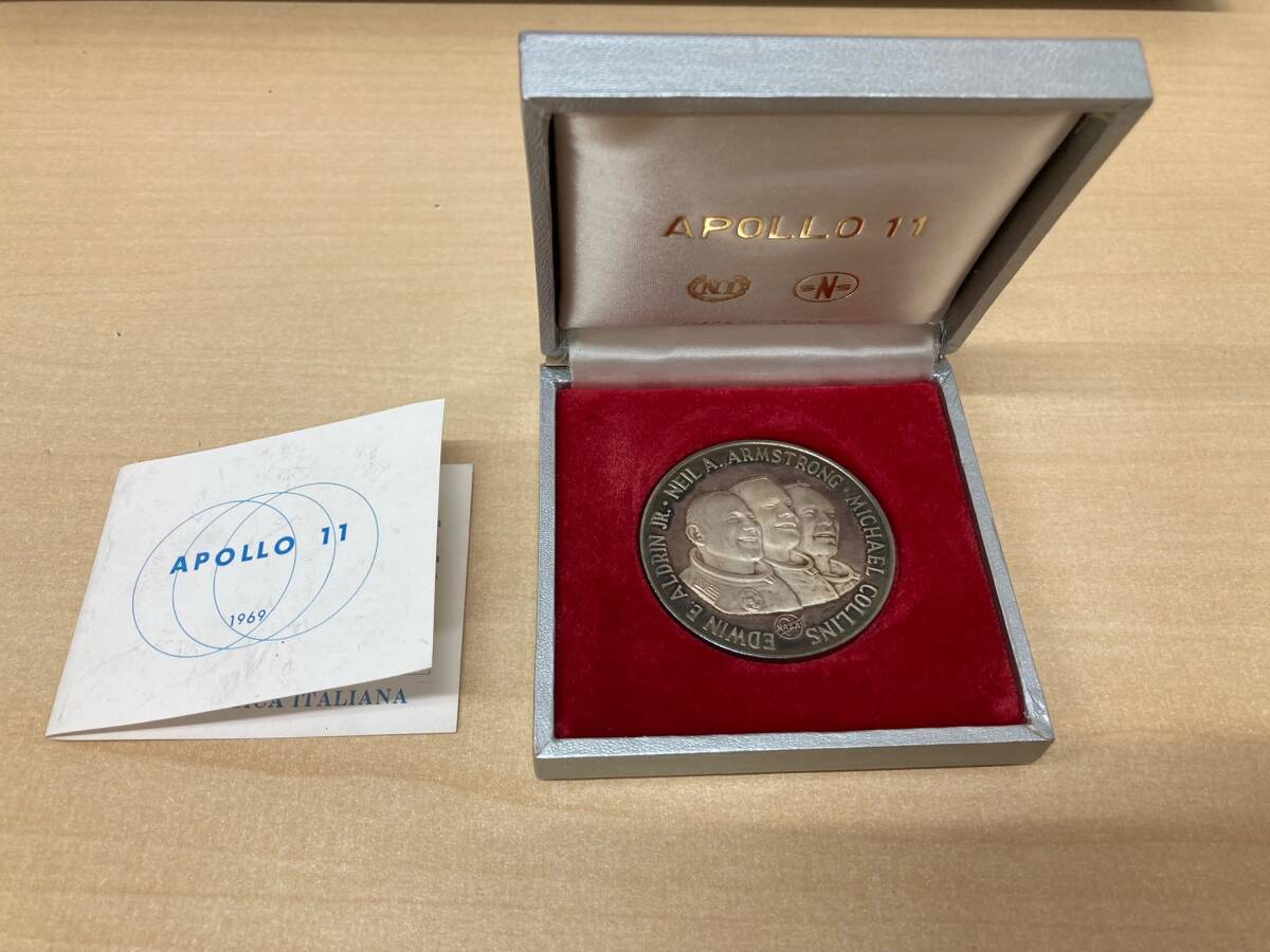長「15650」アポロ11号　記念　銀メダル　コイン　銀貨　シルバー　詳細不明_画像1