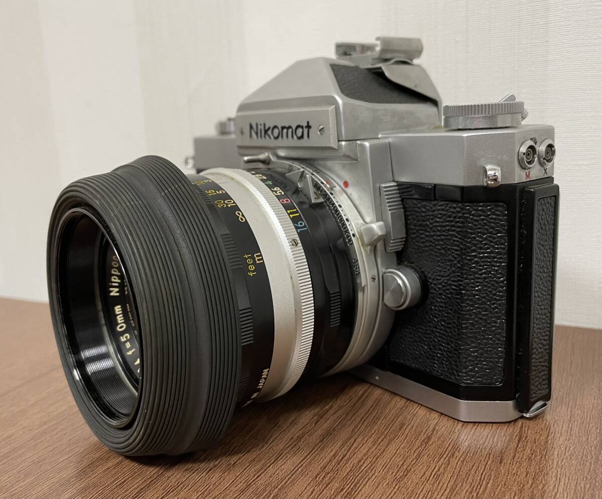 大G「19346」Nikomat FT ニコマート Nikon ニコン フィルムカメラ NIKKOR-S Auto 1:1.4 f=50mm _画像2