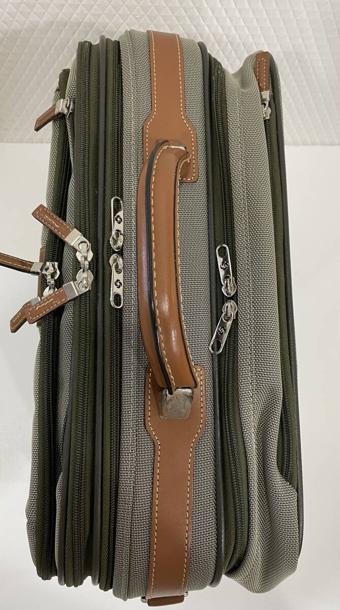 G[19977-1]Samsonite Samsonite нейлон парусина дорожная сумка путешествие сумка дорожная сумка мужской оттенок зеленого 