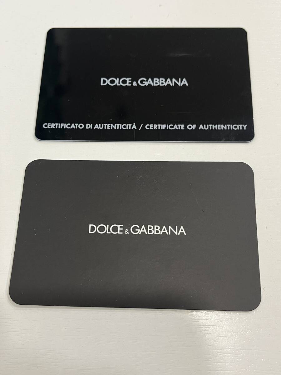 G「19819」DOLCE&GABBANA ドルチェ＆ガッバーナ  ロゴ プレート ネックレス D&G ドルガバ ブラックカラー MADE IN ITALY刻印の画像8