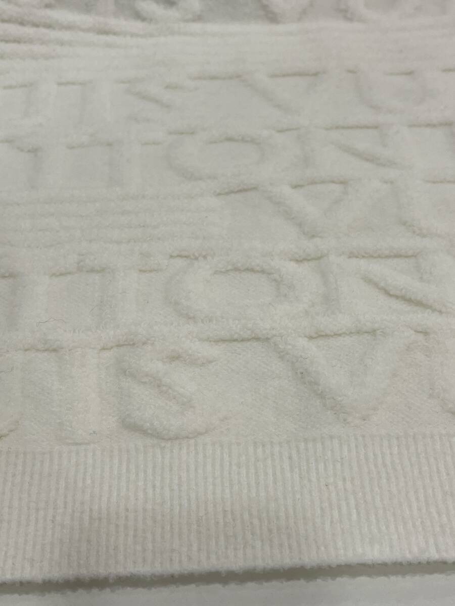 G「20127」未使用タグ付 ルイヴィトン LOUIS VUITTON 半袖ポロシャツ サイズM ホワイト レディース 3Dシグネチャー ニット 箱あり