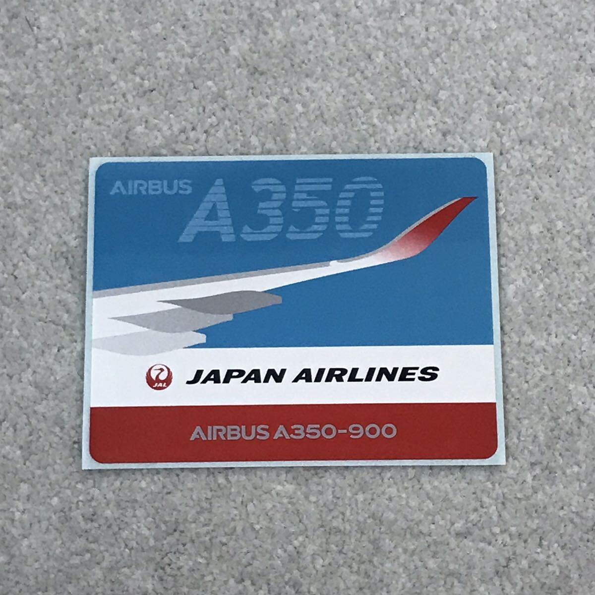 JAL AIRBUS A350 ステッカー  日本航空 エアバス シール 非売品 就航記念 ①の画像1
