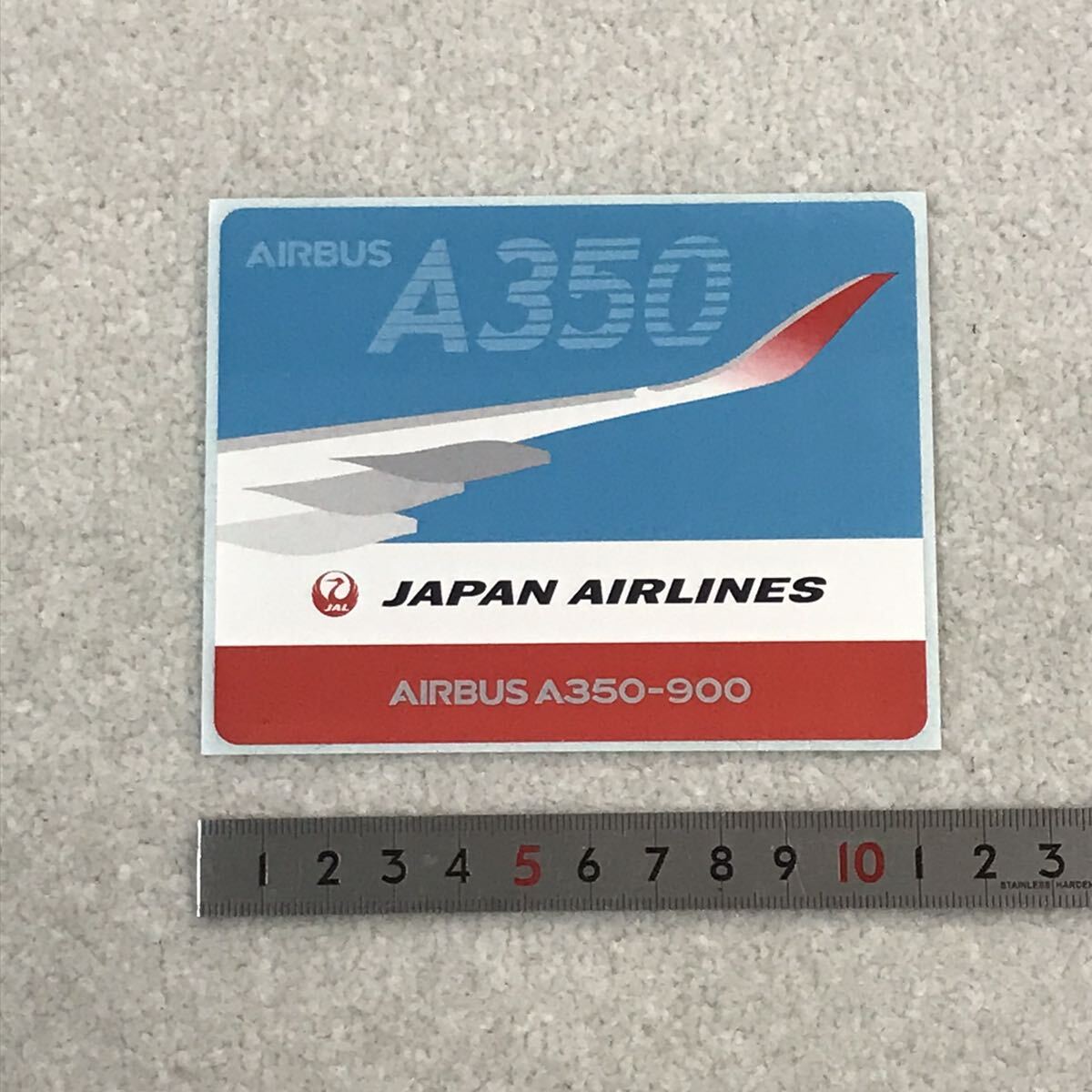 JAL AIRBUS A350 ステッカー  日本航空 エアバス シール 非売品 就航記念 ①の画像2