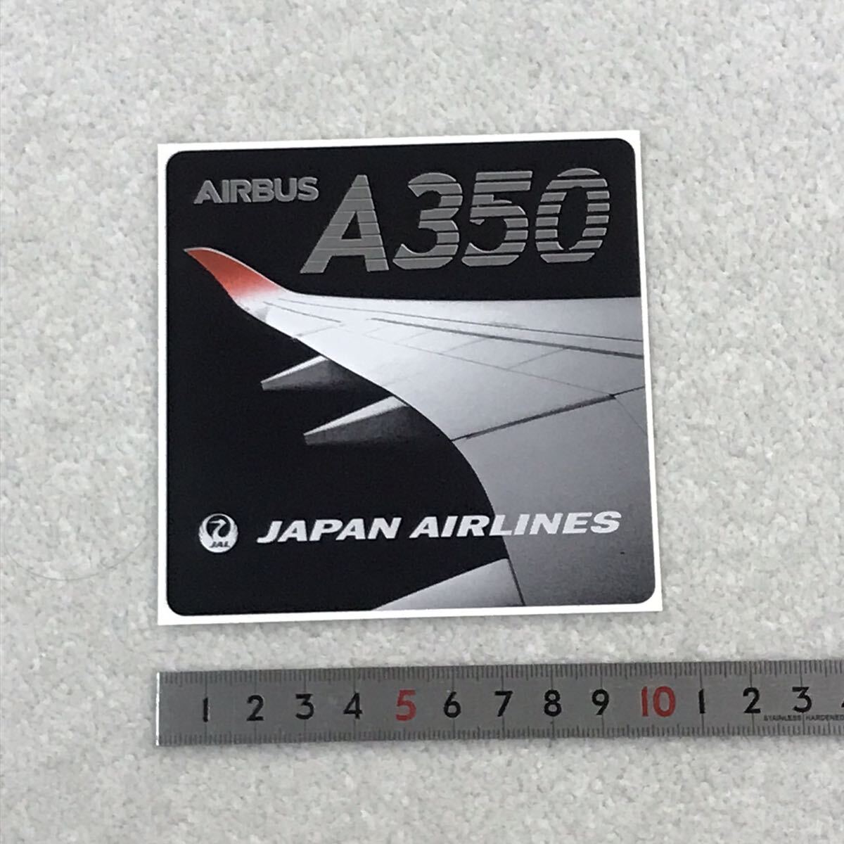 JAL AIRBUS A350 ステッカー  日本航空 エアバス シール 非売品 就航記念 ⑥の画像2