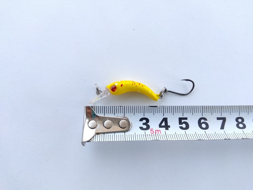 ニョロ系クランク　シンキング　3.7cm　1.5g　5色セット　エリアトラウト　管理釣り場　渓流　スリムクランク　マイクロクランク　TypeA_画像2