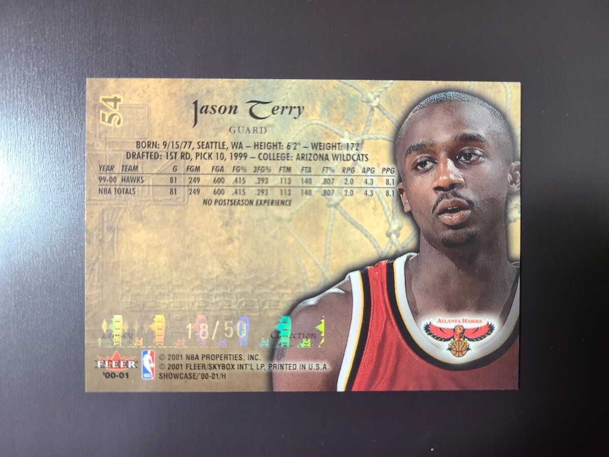 2000-01 Fleer Showcase Legacy Collection Jason Terry /50 の画像2