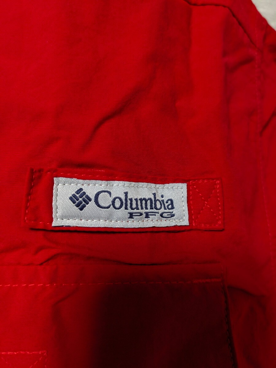 【新品未使用】Columbiaコロンビア◆PFG ナイロン フィッシングシャツ◆RED◆サイズM Columbia レッドREDの画像3
