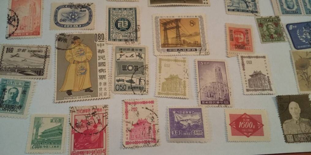 古い 中国 台湾 切手 中華民国 中華人民共和国 欠資郵票など 不明の画像3