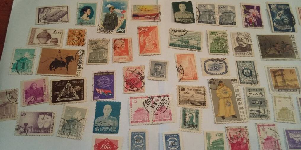 古い 中国 台湾 切手 中華民国 中華人民共和国 欠資郵票など 不明の画像2