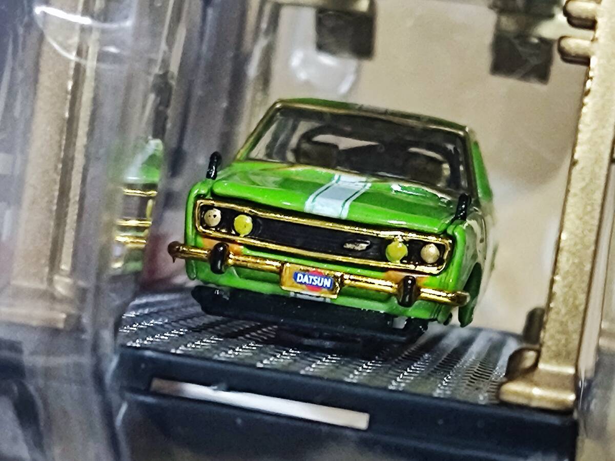 M2 MACHINES【CHASE】1/64 Model Kit‐1970 Datsun 510 Bluebird /M2マシーン/モデルキット/チェイス/ダットサン ブルーバード/Gold/Lift_画像6