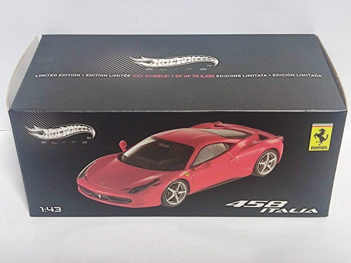Hot Wheels ELITE 1/43-Ferrari 458 Italia [X5502] /ホットウィール エリート/フェラーリ 458イタリアの画像2