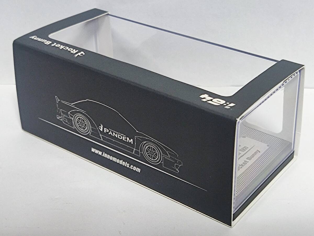 INNO MODELS (カスタム品) 1/64-Nissan SILVIA S13 PANDEM ROCKET BUNNY V2 (Matt Black/イノモデル/シルビア/パンデム ロケットバニー/JDMの画像3